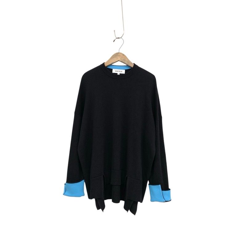 ENFOLD エンフォルド SLIT-RIB PULLOVER スリットリブプルオーバー