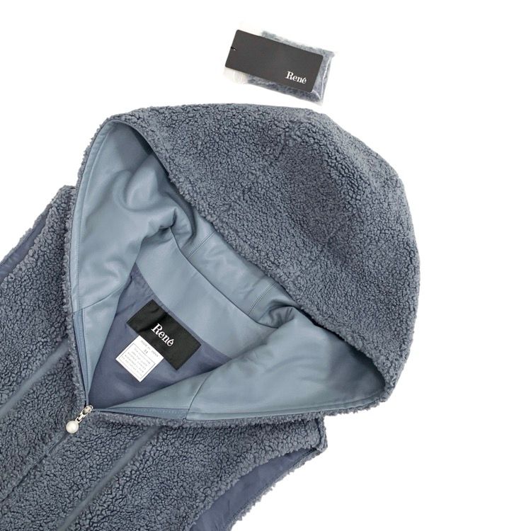 Rene ボアロングジレ　34 美品 Rene ボアロングジレ 34 美品 N110114368 卸売り