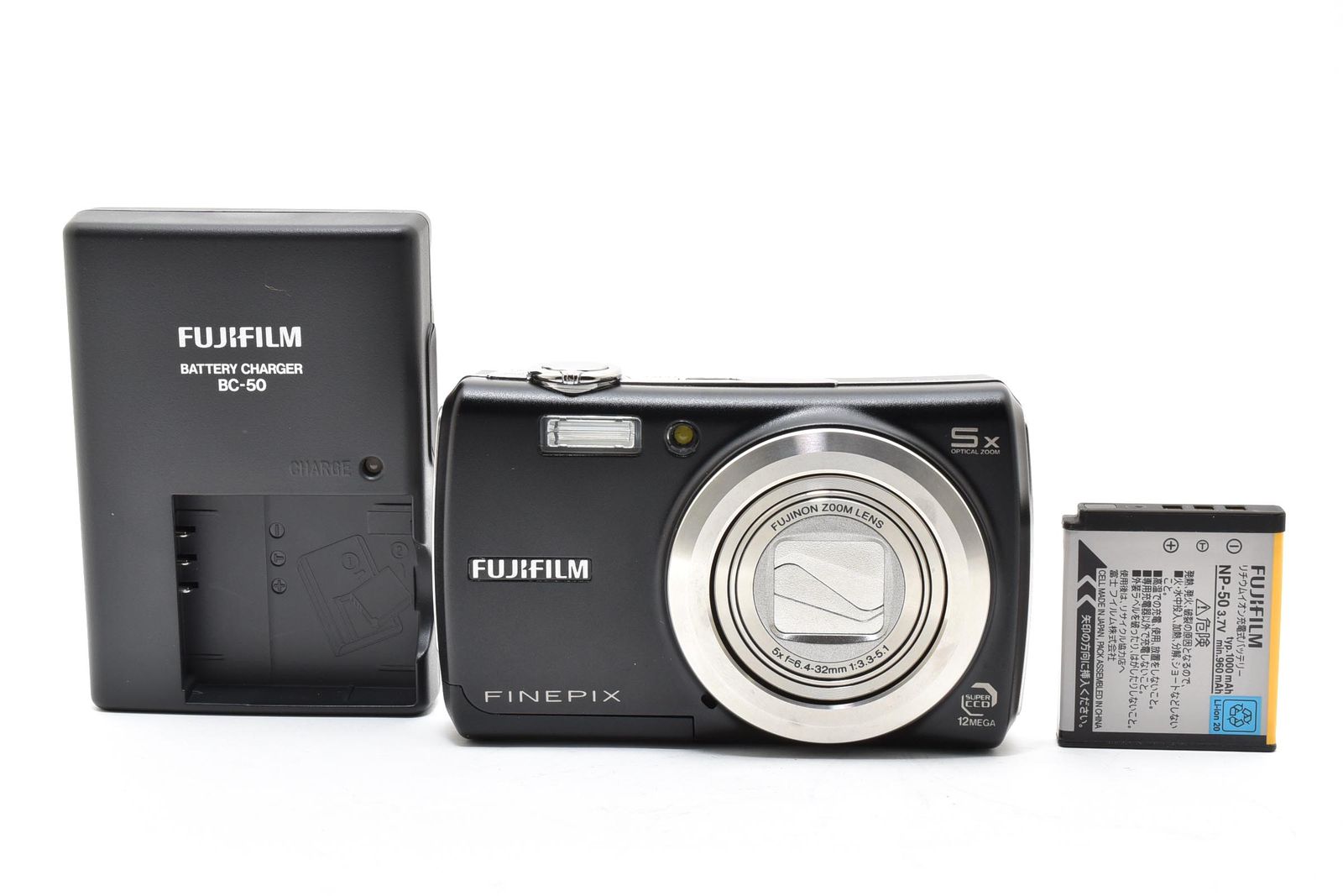 フジフィルム FUJIFILM FinePix F100fd ブラック ≪充電器＆充電池1個