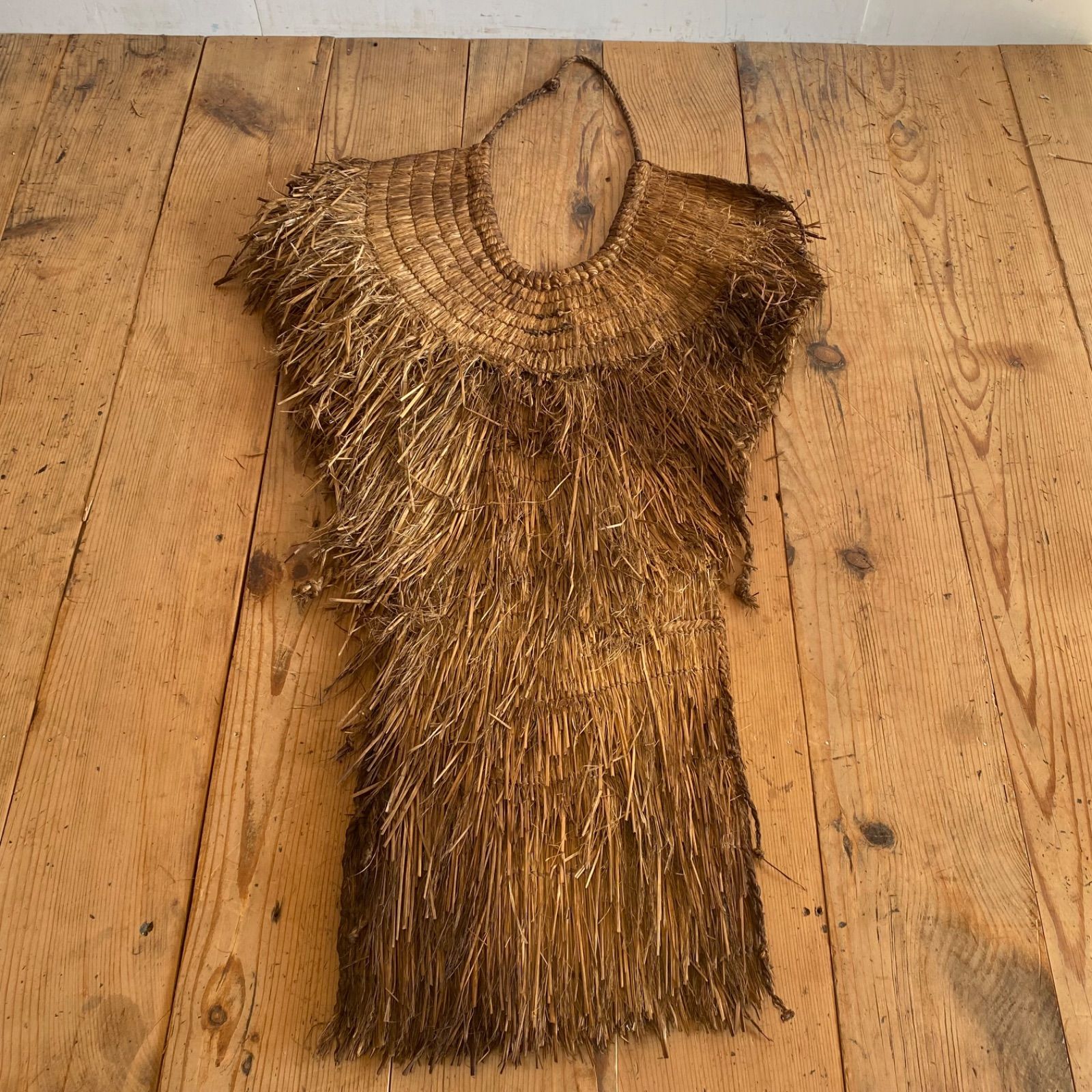 アンティーク 藁蓑 蓑 みの 民藝 民具 y566 - メルカリ