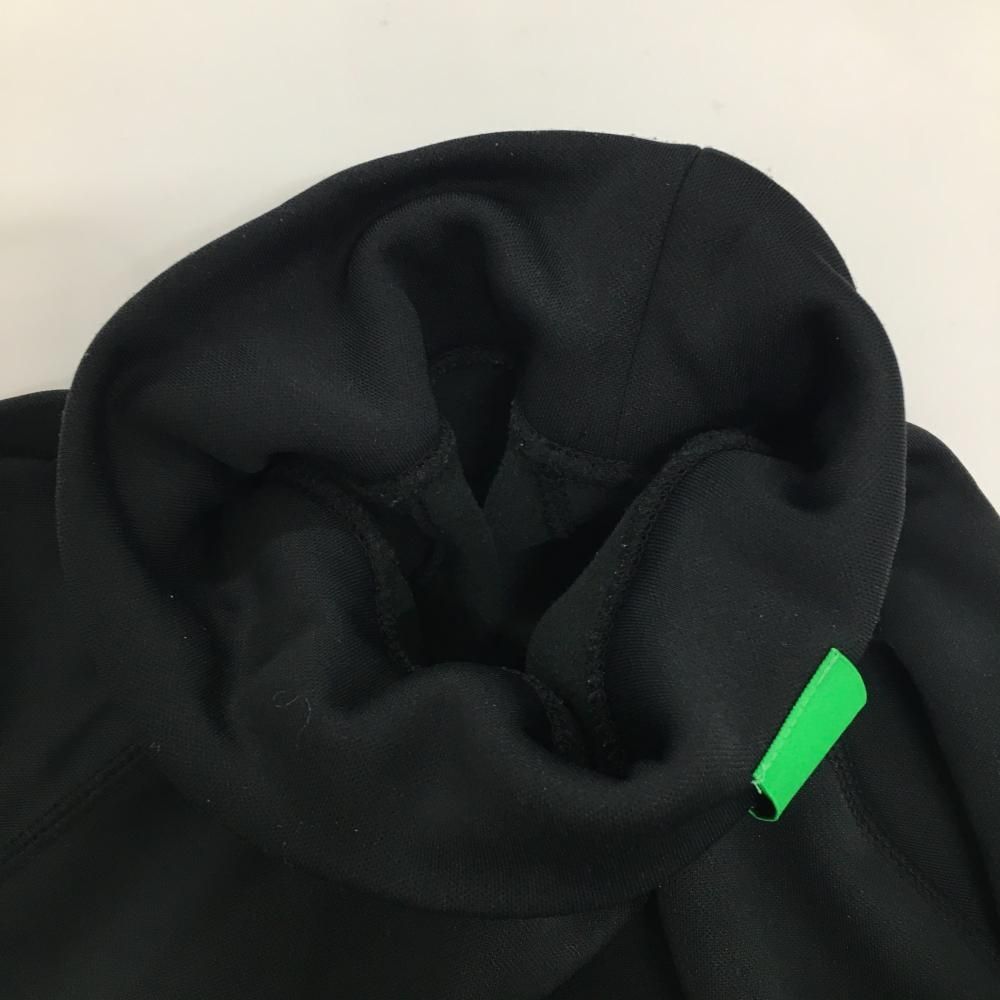 エスルド 長袖ハイネックシャツ 黒 ネックロゴ 裏起毛 メンズ M ゴルフ