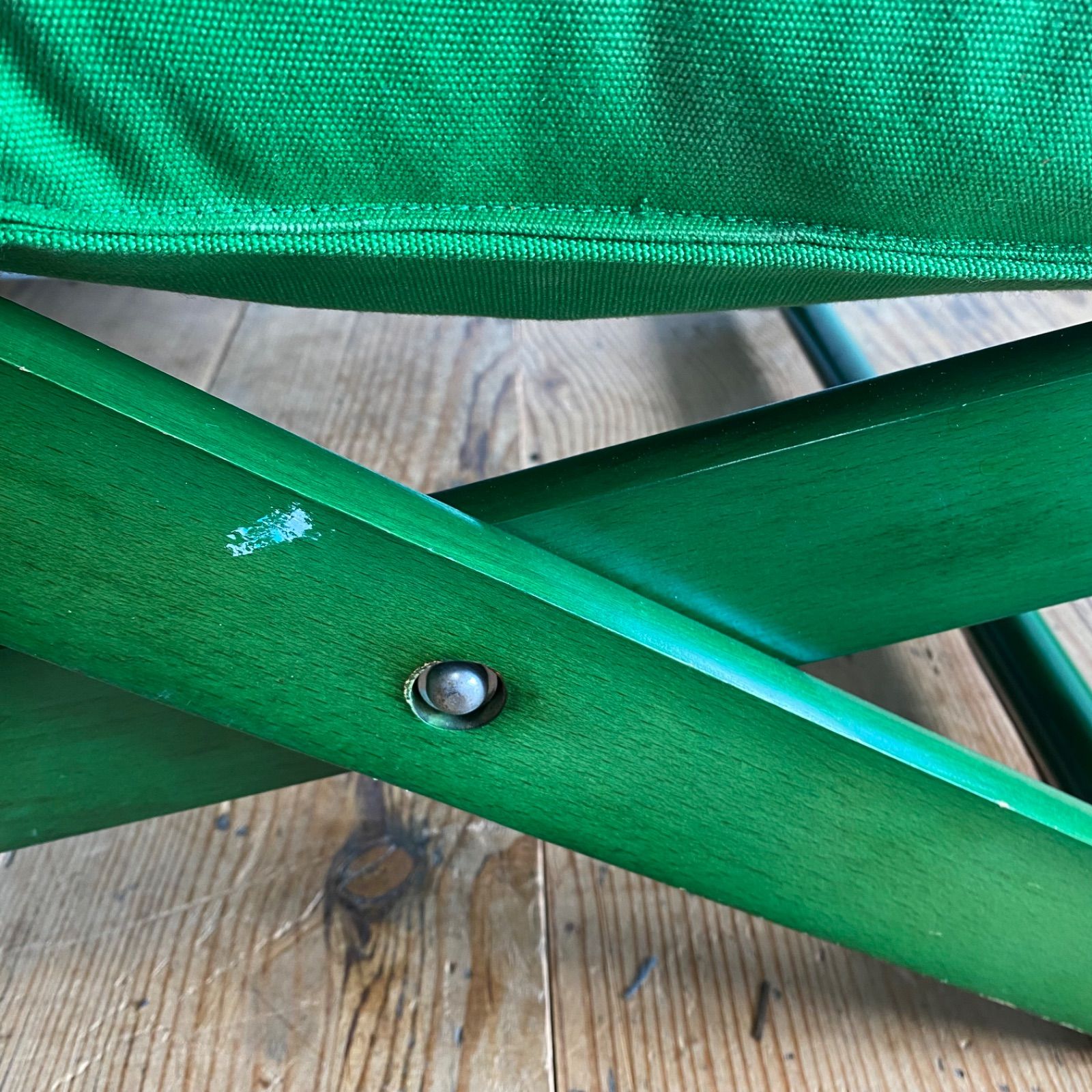 ヴィンテージ リクライニングチェア 木製フレーム 折り畳み レトロ