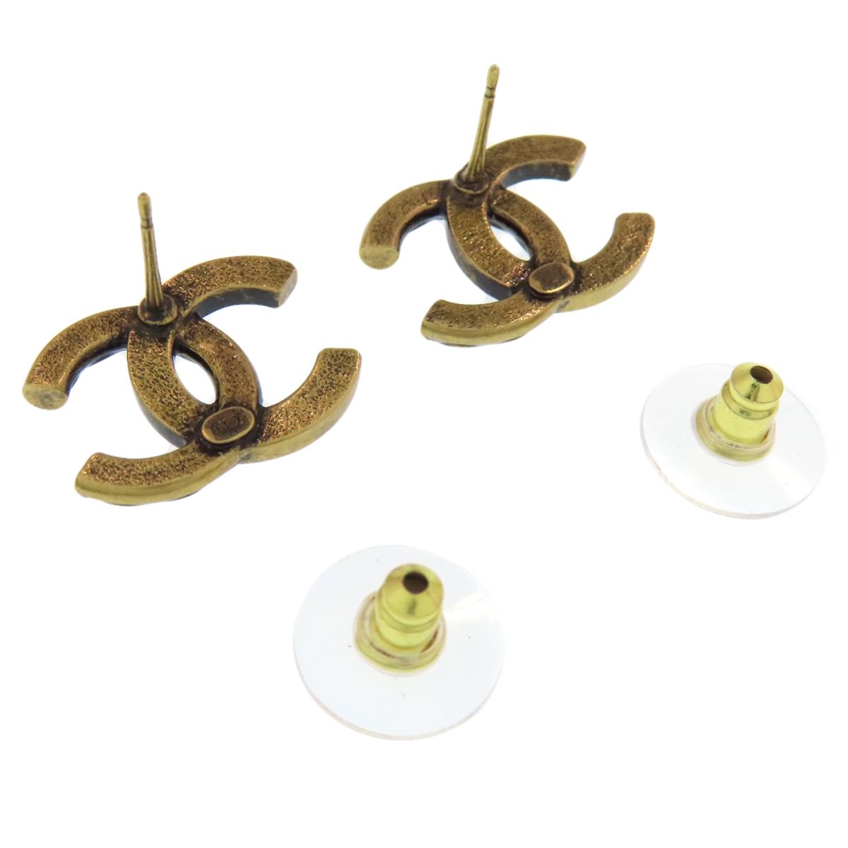 CHANEL シャネル ココマーク ラインストーン ピアス 金属製 レディース