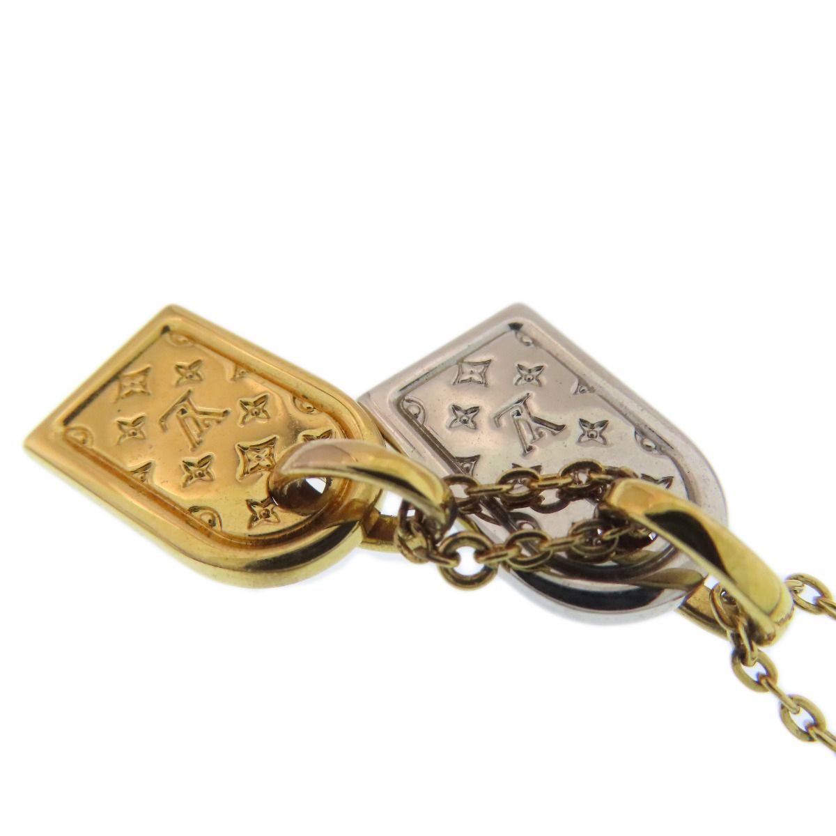 ルイヴィトン LOUIS VUITTON M63141 ナノグラム ネックレス 金属製 
