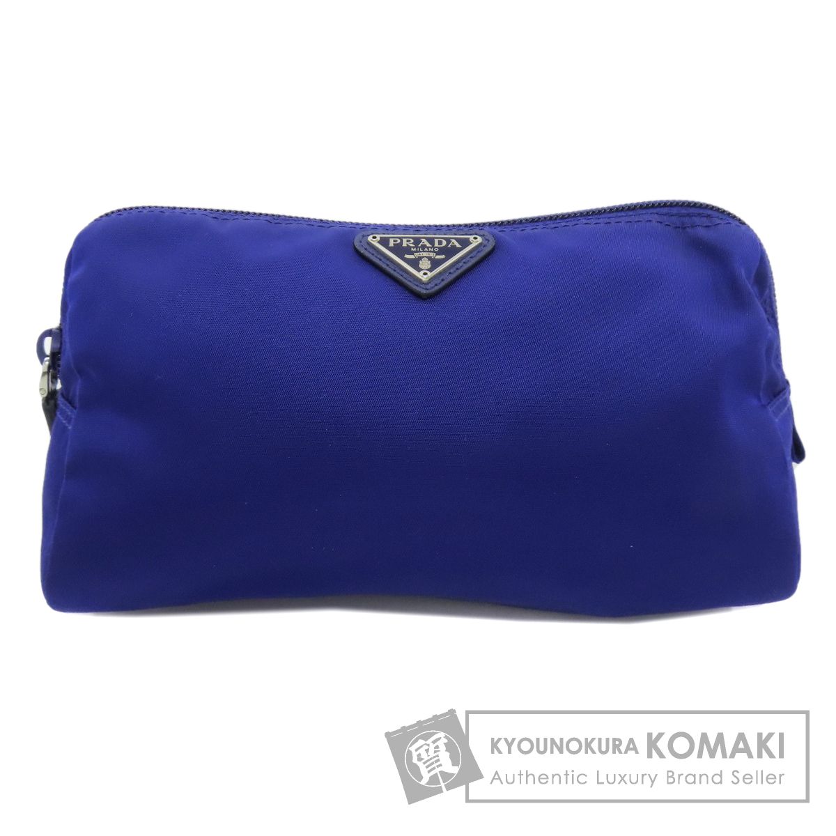 PRADA プラダ ロゴ金具 化粧ポーチ ナイロン レディース [中古] - メルカリ