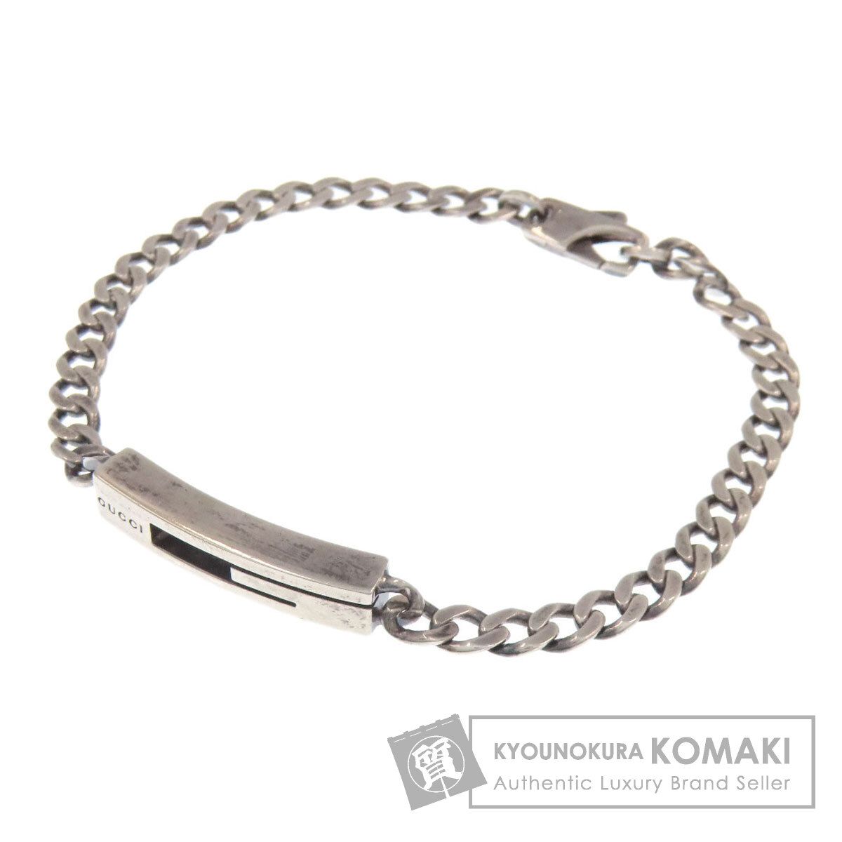 GUCCI グッチ Gカットアウト ブレスレット SV レディース [中古