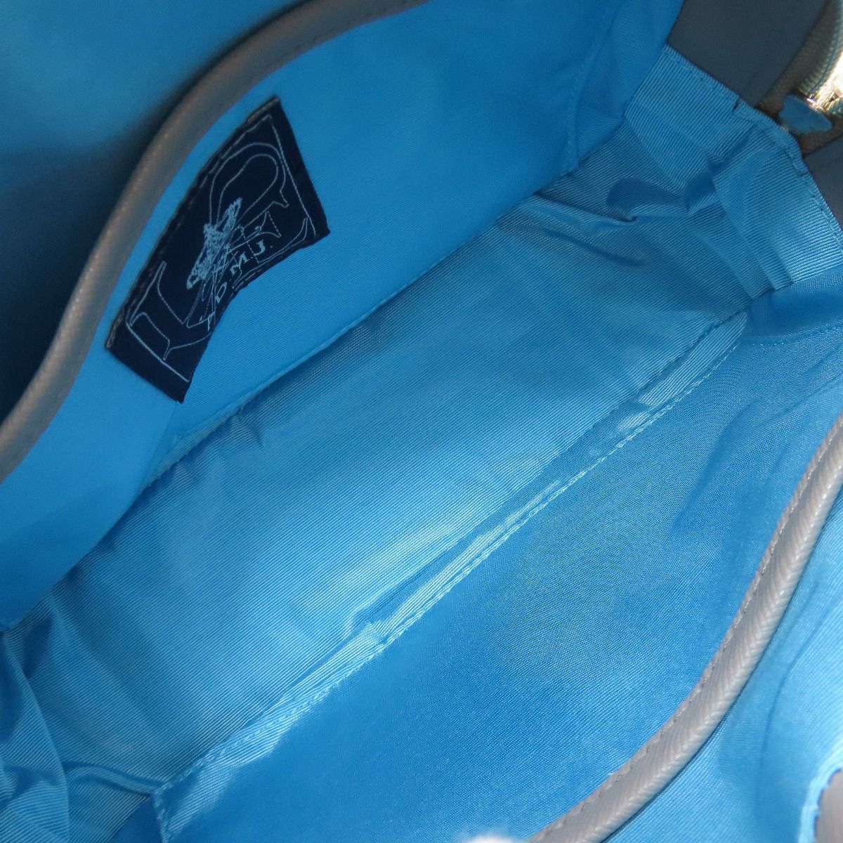 ADMJ エーディーエムジェイ 型押し 2WAY ハンドバッグ レザー  