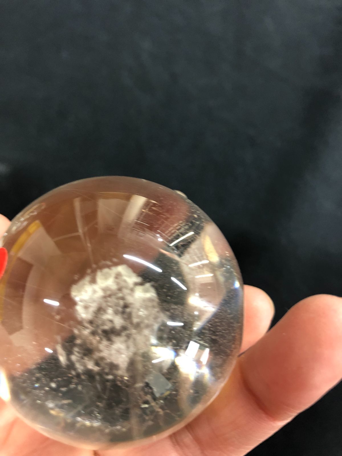 天然レインボールチルクオーツ丸玉BOX/コリント産 ルチルクォーツ 18mm 