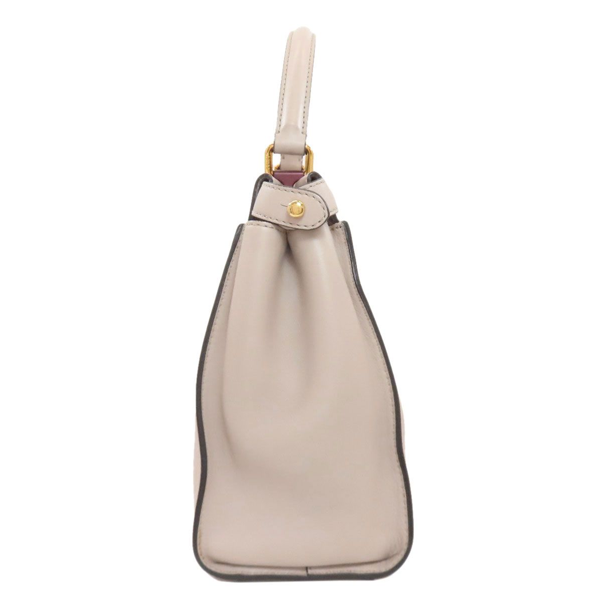 FENDI フェンディ ピーカブー 2WAY ハンドバッグ カーフ レディース