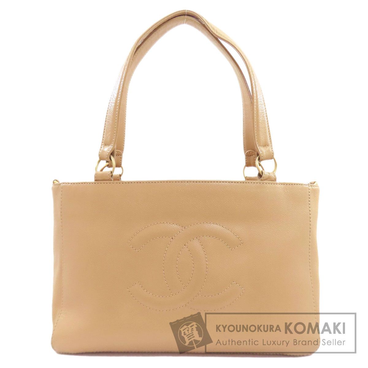 CHANEL シャネル ココマーク ゴールド金具 トートバッグ グレインド 