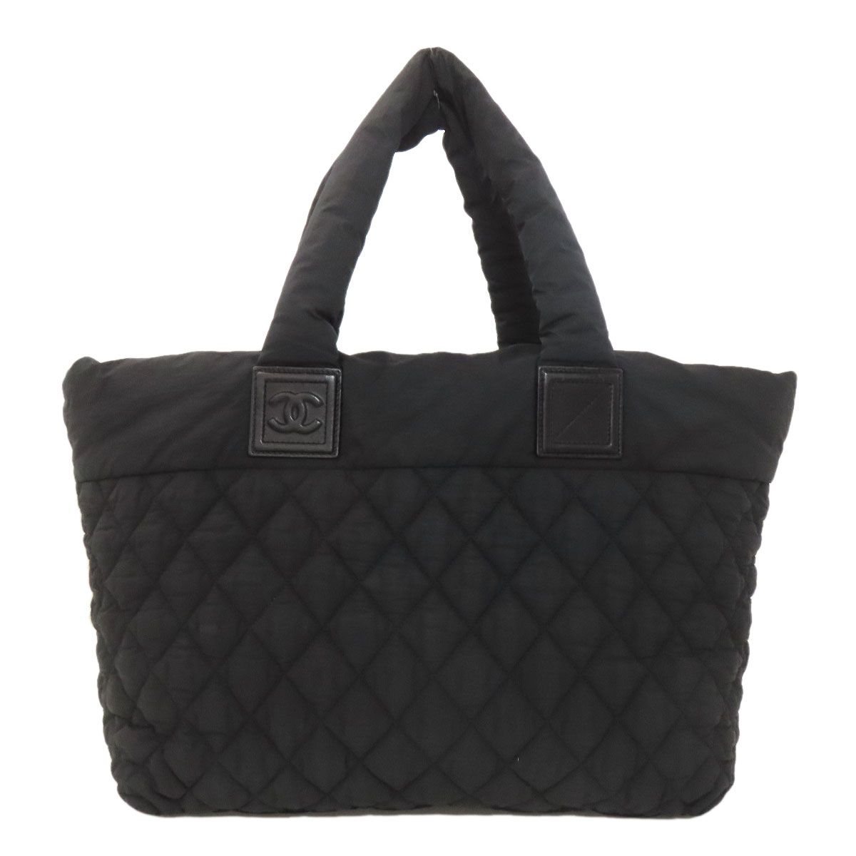 CHANEL シャネル コココクーン シルバー金具 トートバッグ ナイロン