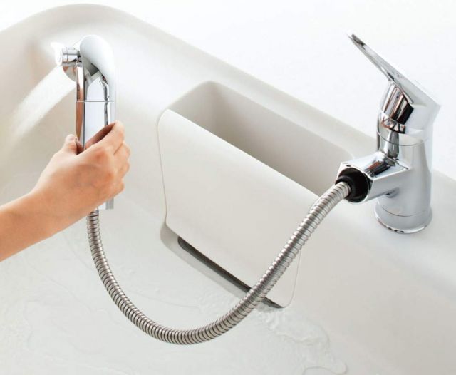 送料無料】LIXIL (リクシル) INAX ハンドシャワー付 シングルレバ ー