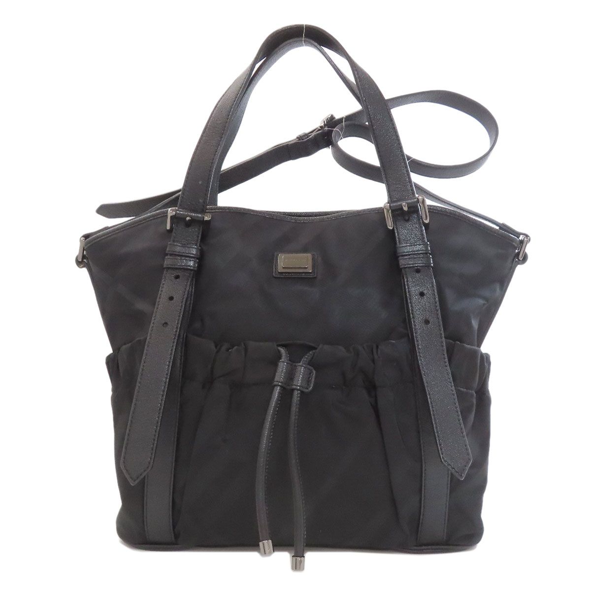 Burberry チェック柄 2wayトートバッグ BURBERRY バーバリー チェック柄 2WAY トートバッグ ナイロン