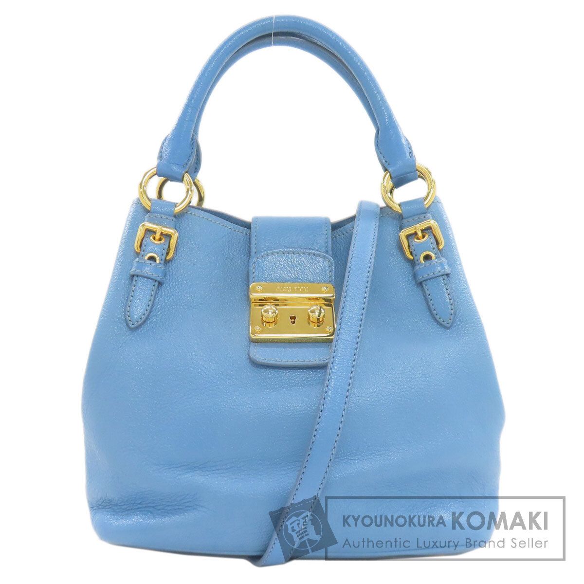 MIUMIU ミュウミュウ 2WAY ハンドバッグ レザー レディース [中古 