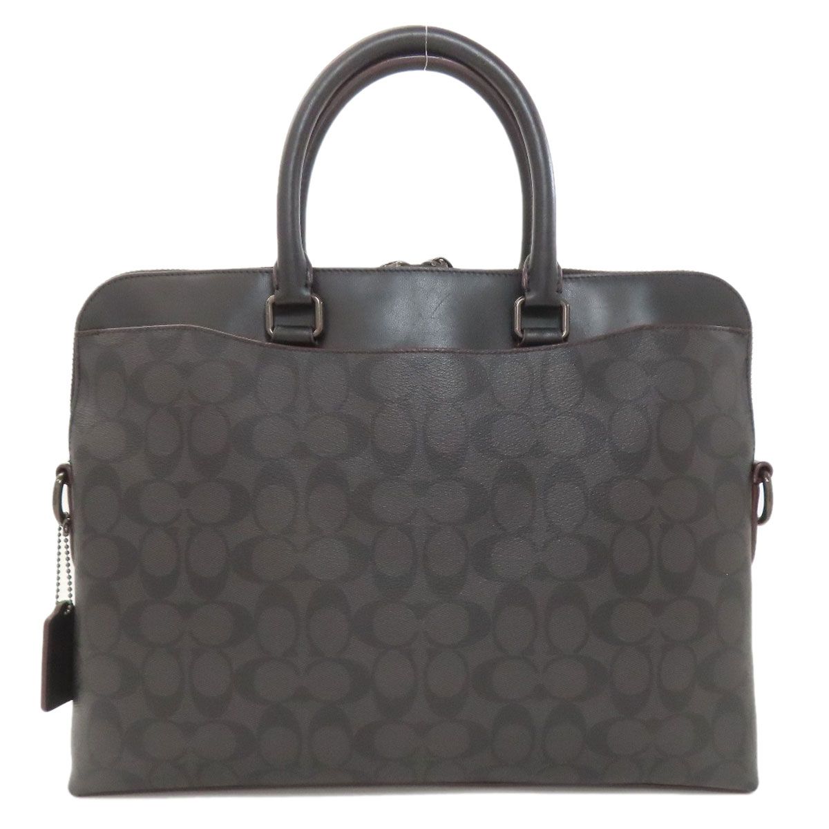 COACH コーチ F73970 シグネチャー 2WAY ビジネスバッグ PVC レザー