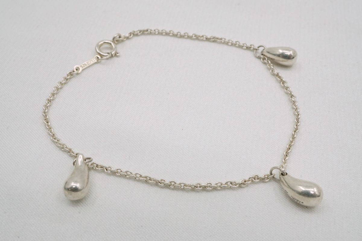 ティファニー ティアドロップ ブレスレット エルサペレッティ 3連