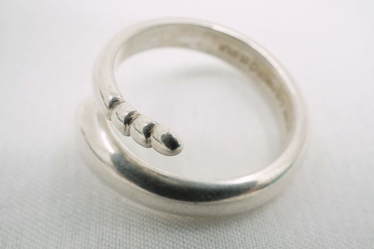 ティファニー　エルサペレッティ　スネーク　リング　SV925 9号 ティファニー 約9号 スネーク リング 指輪 エルサペレッティ