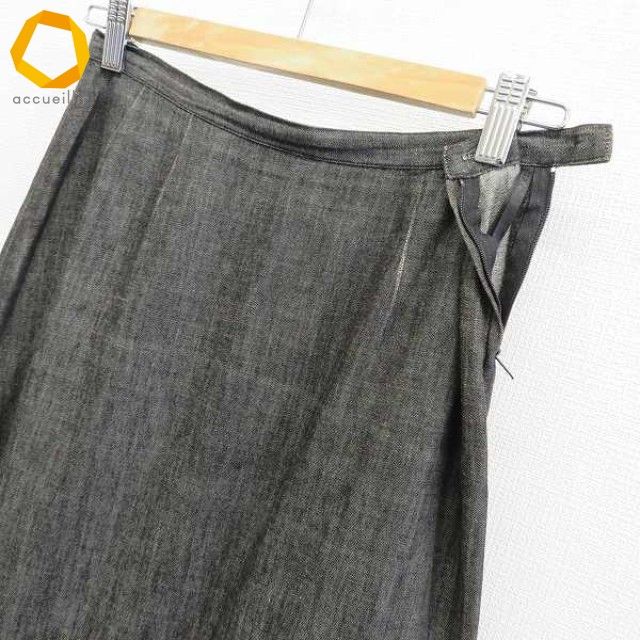 美品✨インゲボルグ INGEBORG デニムティアードフリルスカート ロング M インゲボルグ INGEBORG スカート ロング デニム 裾フリル レディース