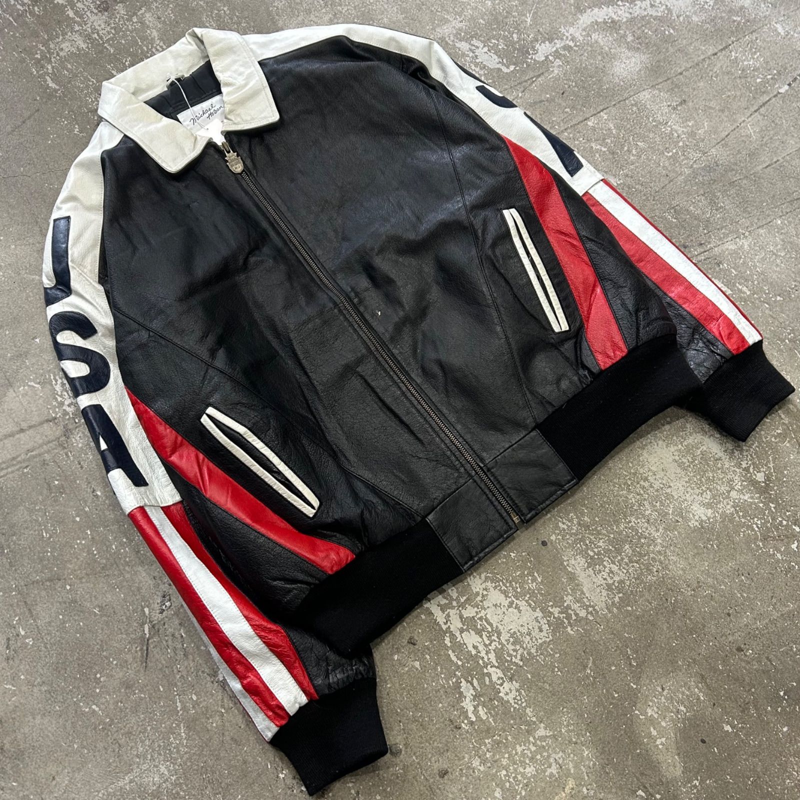 Michael Hoban マイケルホーバン レザージャケット 黒 ブラック レザー