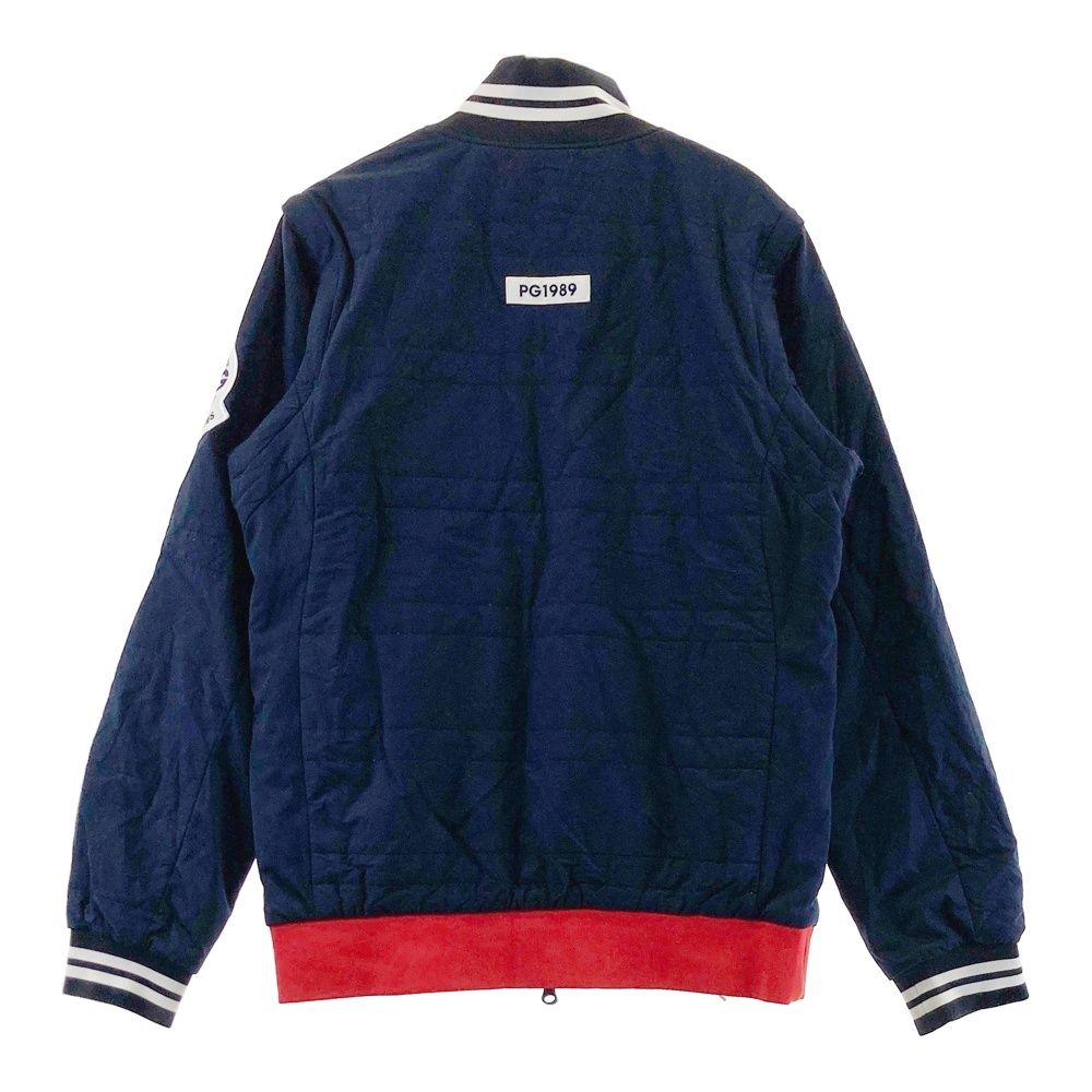 パーリーゲイツ 中綿ジャケット パデッドジャケット ネイビー 2way サイズ6 パーリーゲイツ 中綿ジャケット パデッドジャケット ネイビー 2way