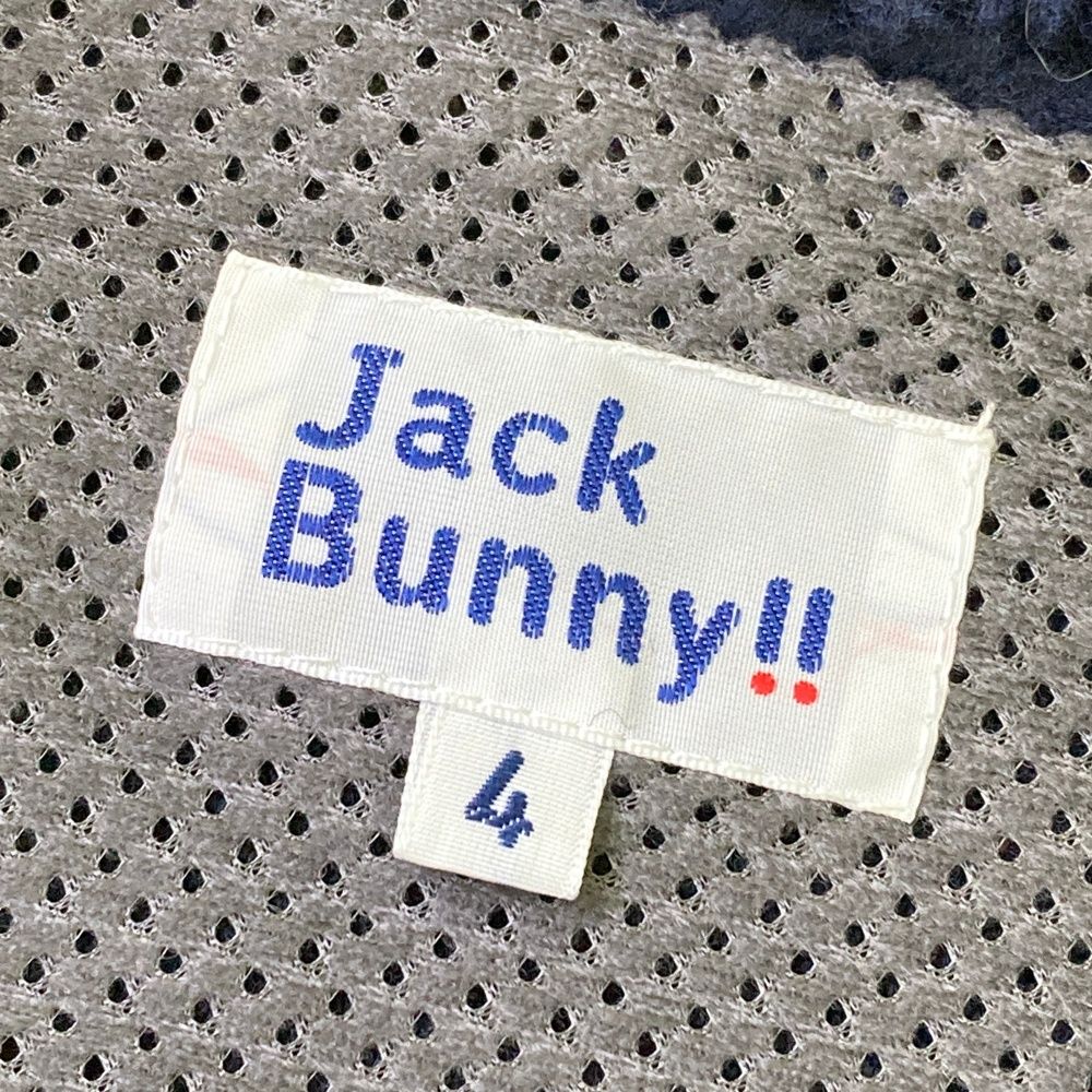 サイズ：4 JACK BUNNY ジャックバニー ボア ジップベスト ネイビー系