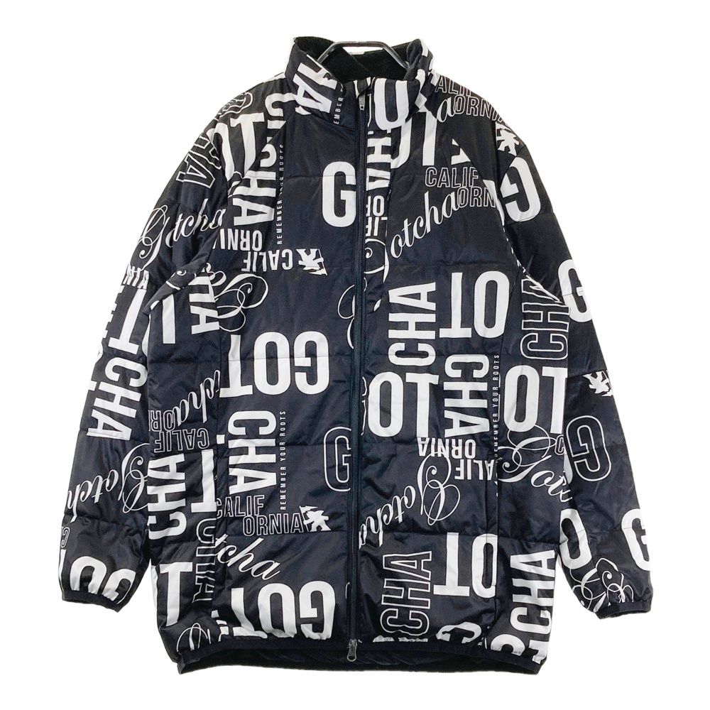 サイズ：XXL GOTCHA GOLF ガッチャゴルフ 中綿ジップジャケット 総柄