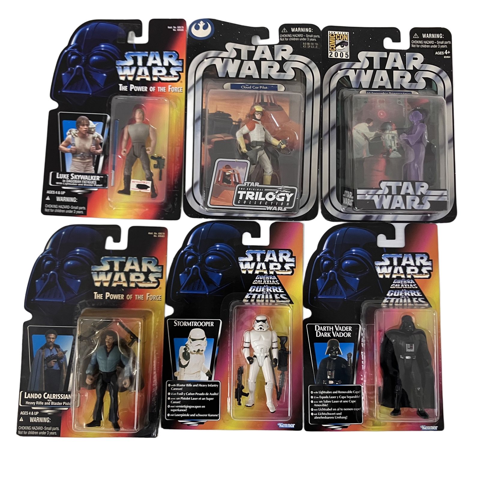 スターウォーズ THE POWER OF THE FORCE LUKE / LANDO など6点セット