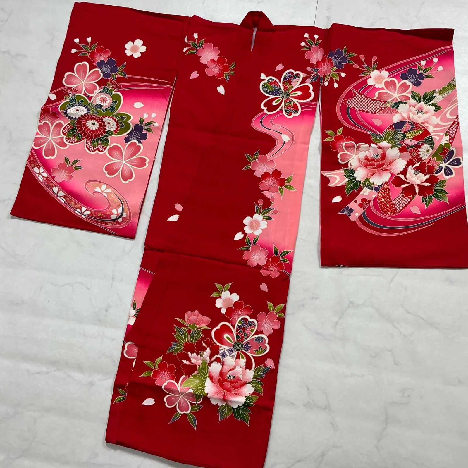 ◇kimono+one◇美品◇産着◇お宮参り◇正絹◇長襦袢付き◇七五三