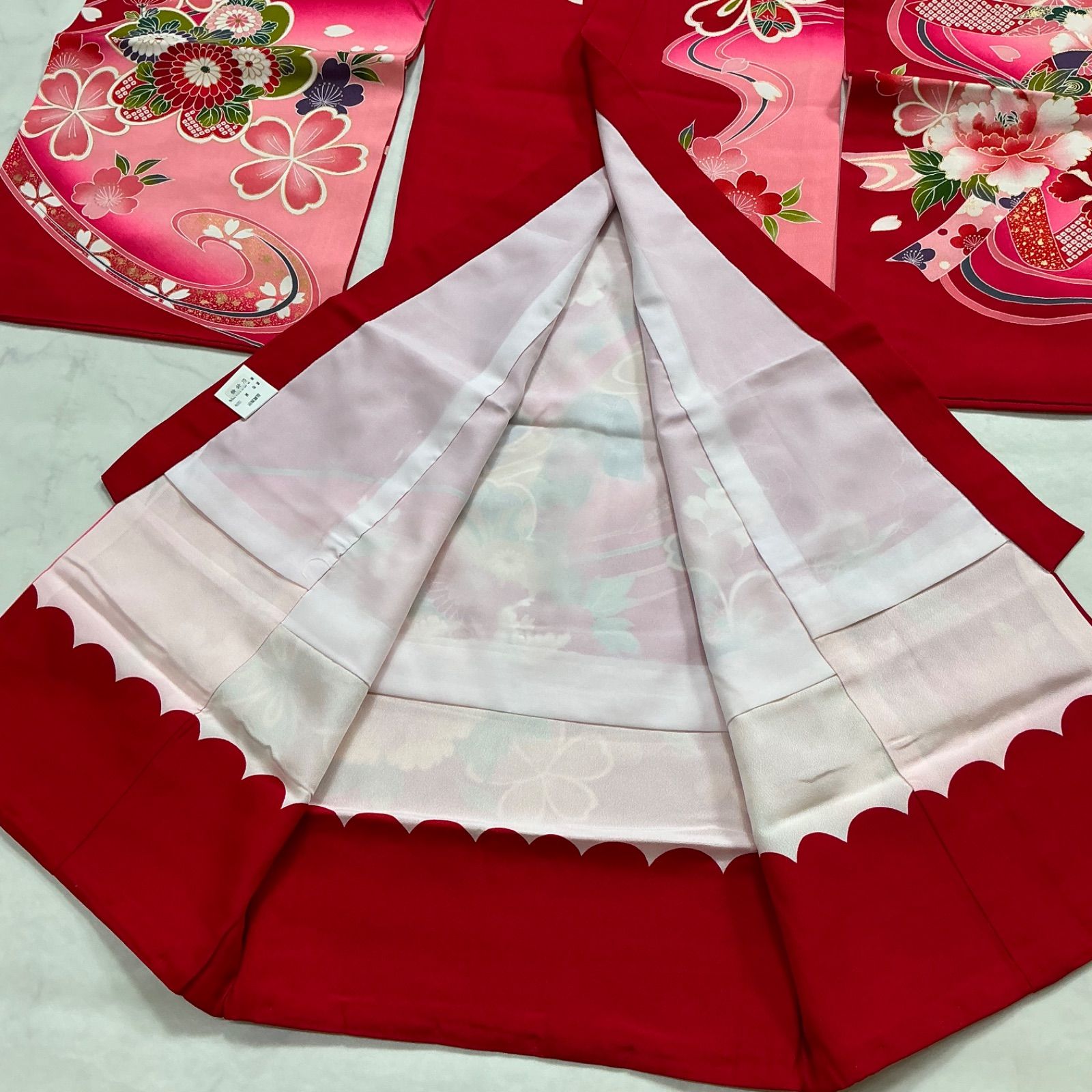 お宮参り 着物 女の子 正絹 産着 kimono+one美品産着お宮参り