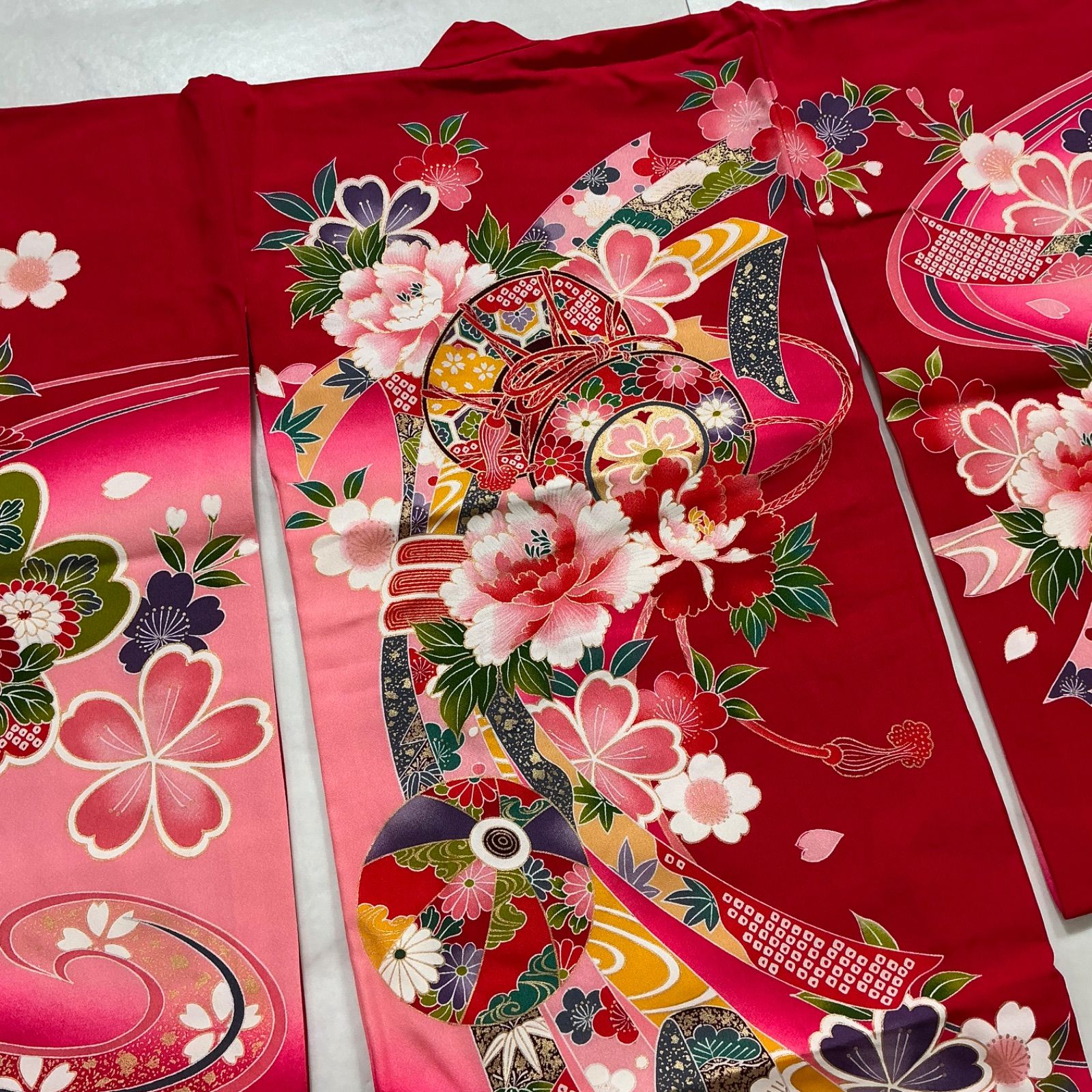 お宮参り 着物 女の子 正絹 産着 kimono+one美品産着お宮参り