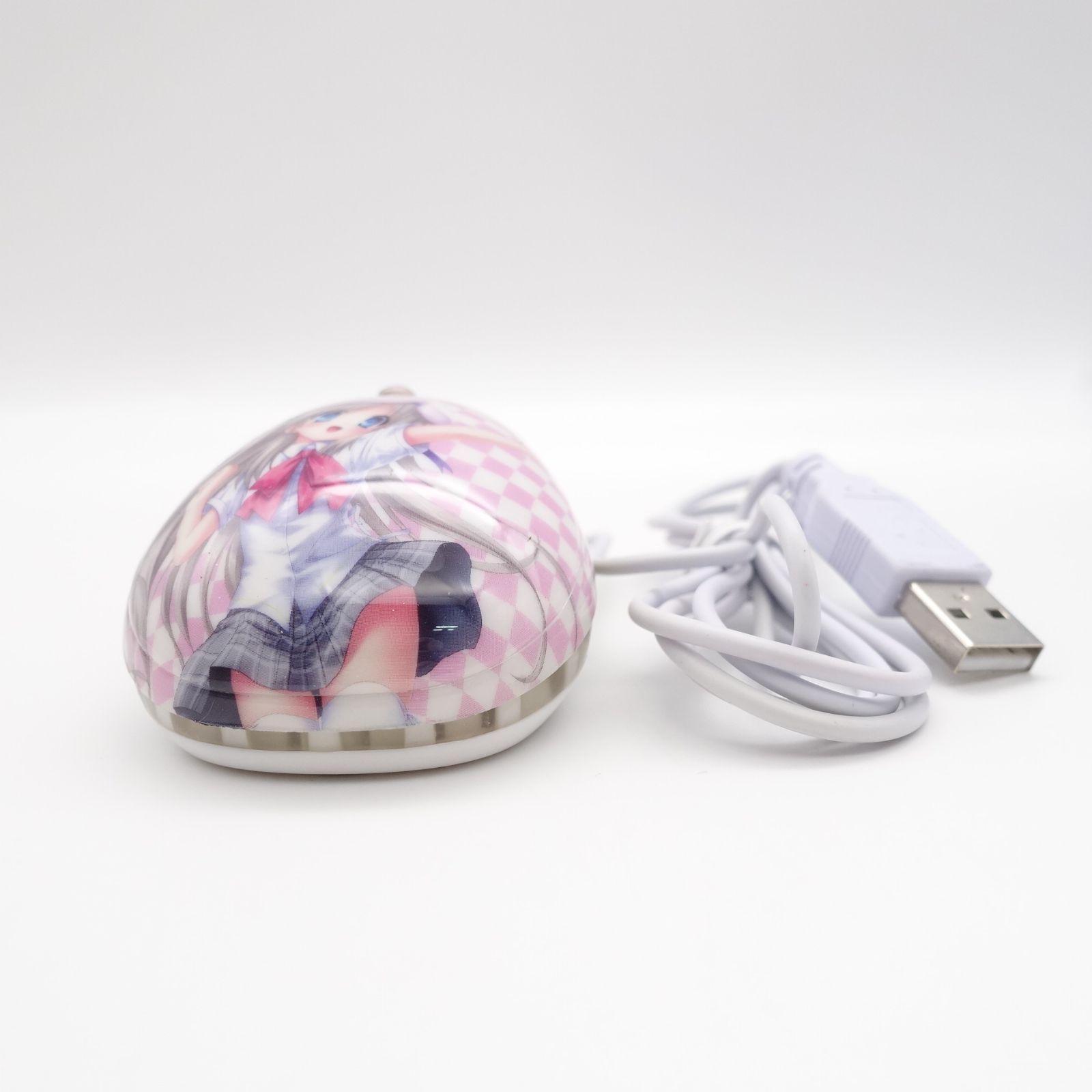 リトバス クドわふたー 能美クドリャフカ USBマウス ピンク 未使用 クドわふたー USBマウス 中古品3種セット リトルバスターズ