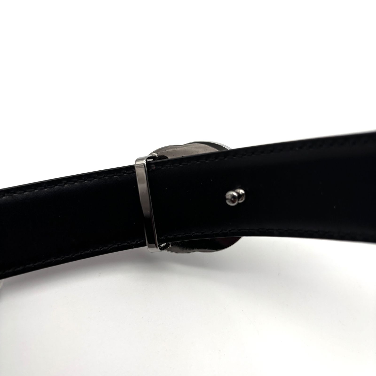 未使用に近い GUCCI グッチ ベルト レザー シンプル ビジネス