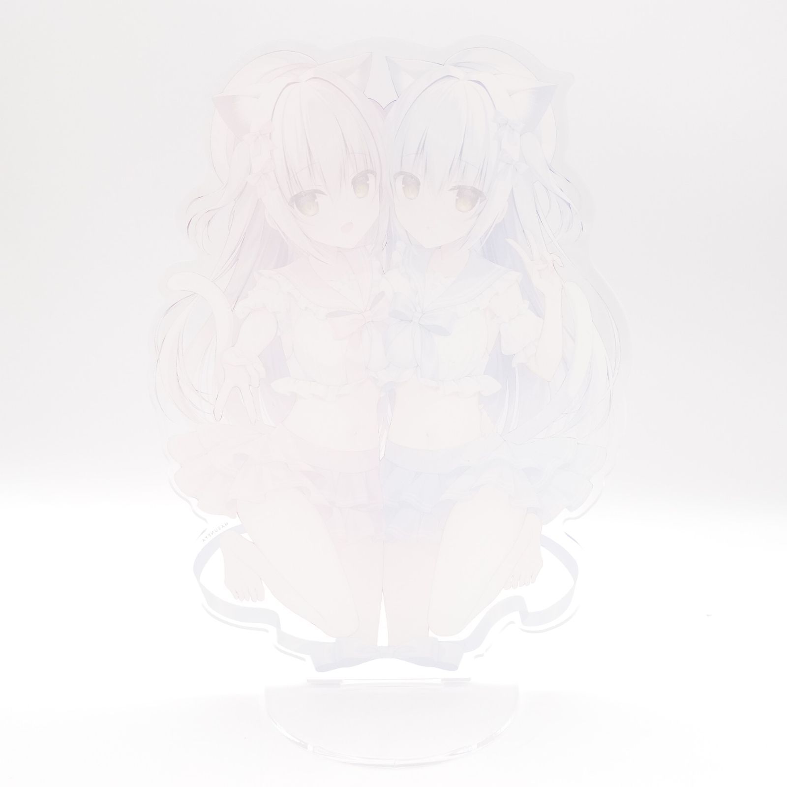 はすね アクリルスタンド はすねや 先生 双子の白猫ちゃん 双子ちゃん