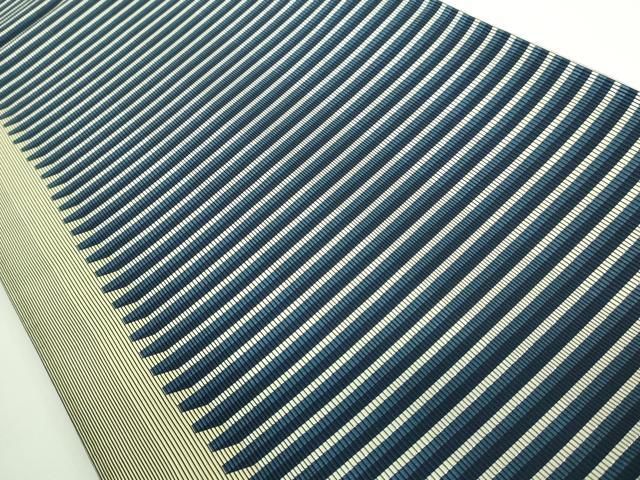 帯4565 ●高級 正絹 天然灰汁発酵建藍染 六通 袋帯 帯4565 ○高級 正絹 天然灰汁発酵建藍染 六通 袋帯