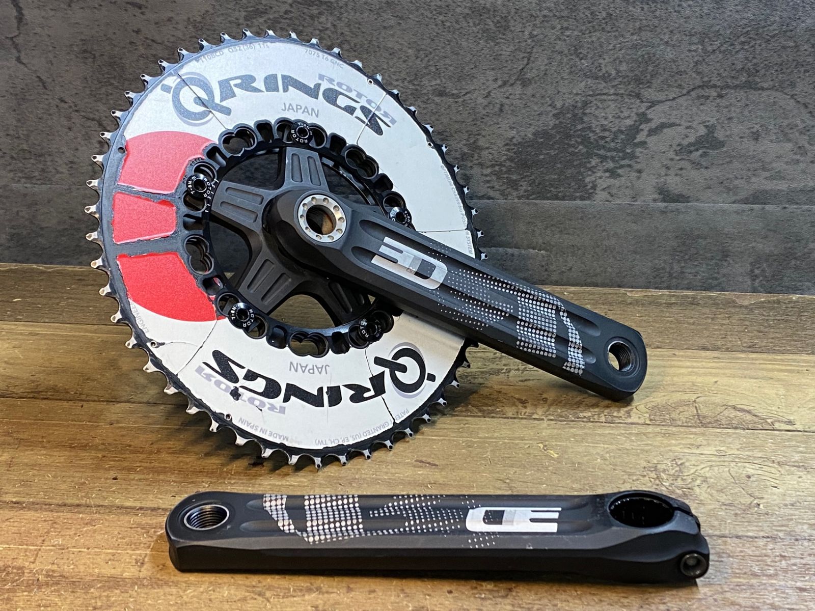 JN569 ローター ROTOR 3D クランクセット 24mmシャフト 170mm QRINGS