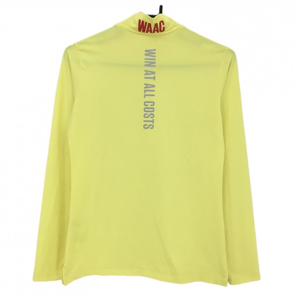 美品】ワック ハイネックインナーシャツ イエロー バックプリント ロゴ