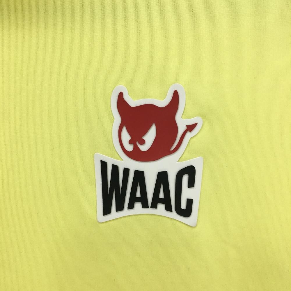 美品】ワック ハイネックインナーシャツ イエロー バックプリント ロゴ