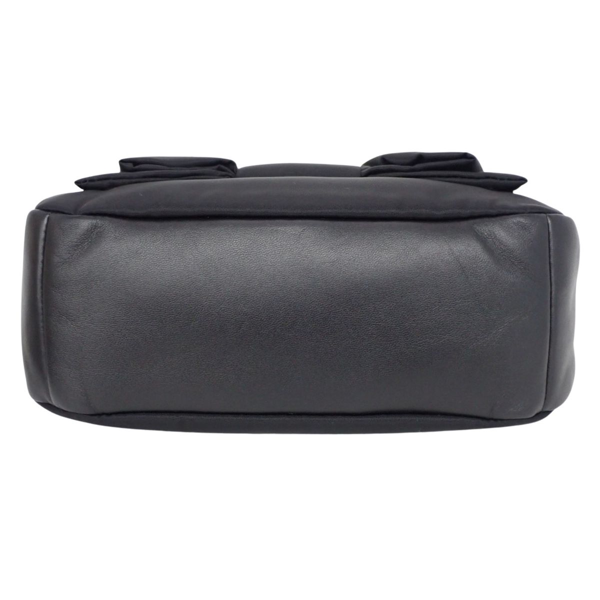 PRADA(プラダ) Re-Nylon × ナッパレザーレザー リボン ミニバッグ