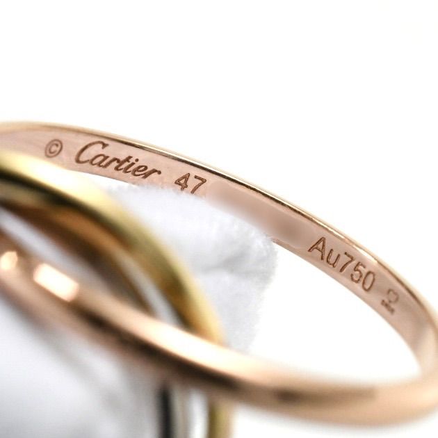 Cartier カルティエ トリニティリング XS 3連リング スリーカラー K18