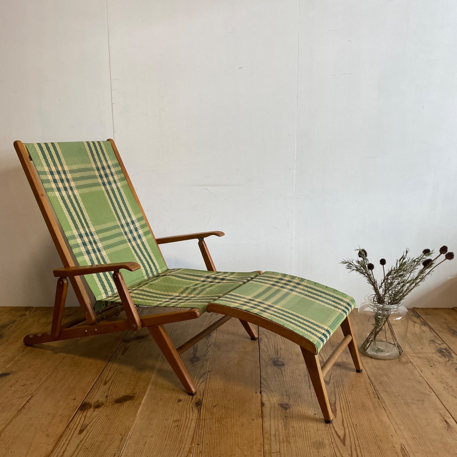 アンティーク 昭和レトロ オールド マルニ ヴィンテージ デッキチェア