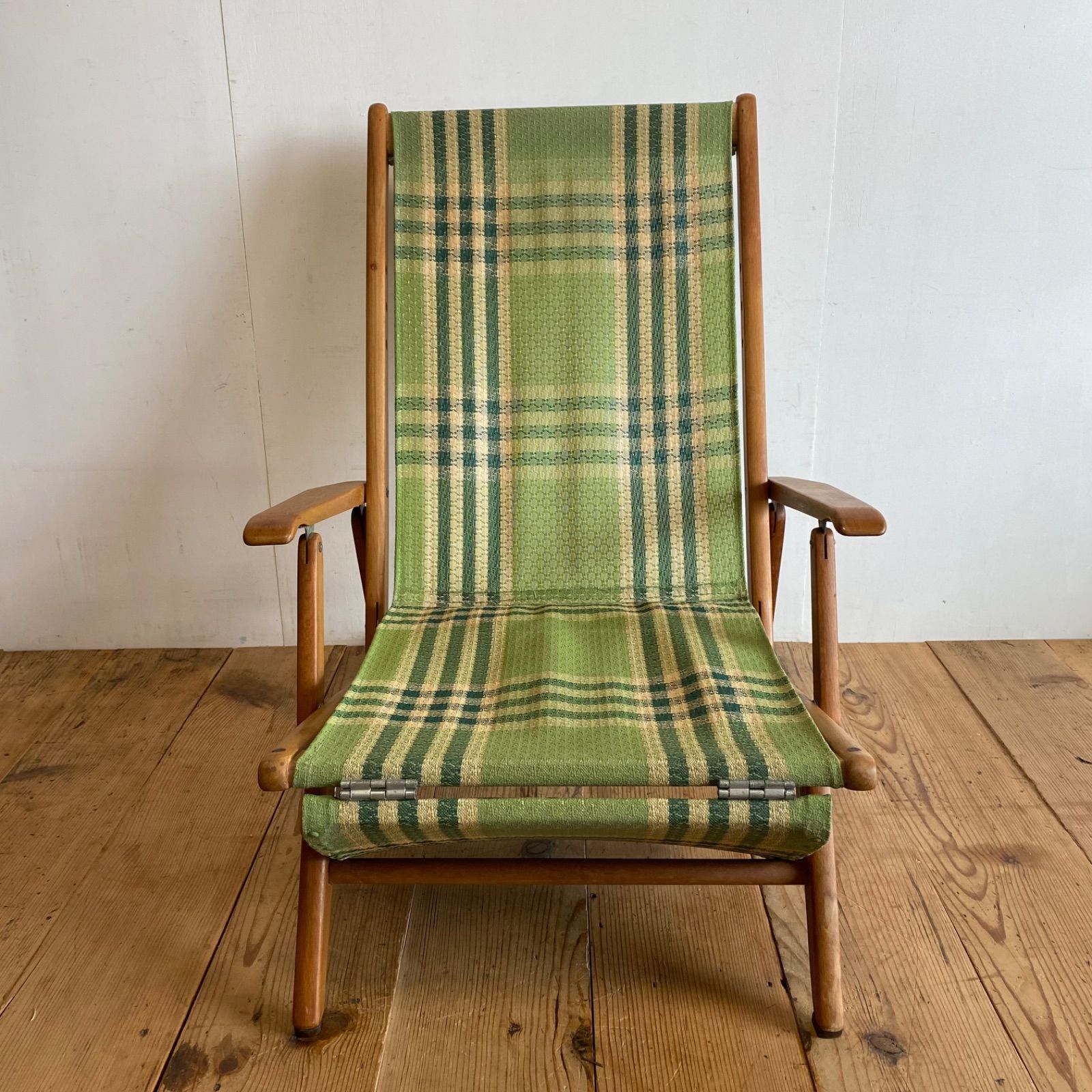 アンティーク 昭和レトロ オールド マルニ ヴィンテージ デッキチェア