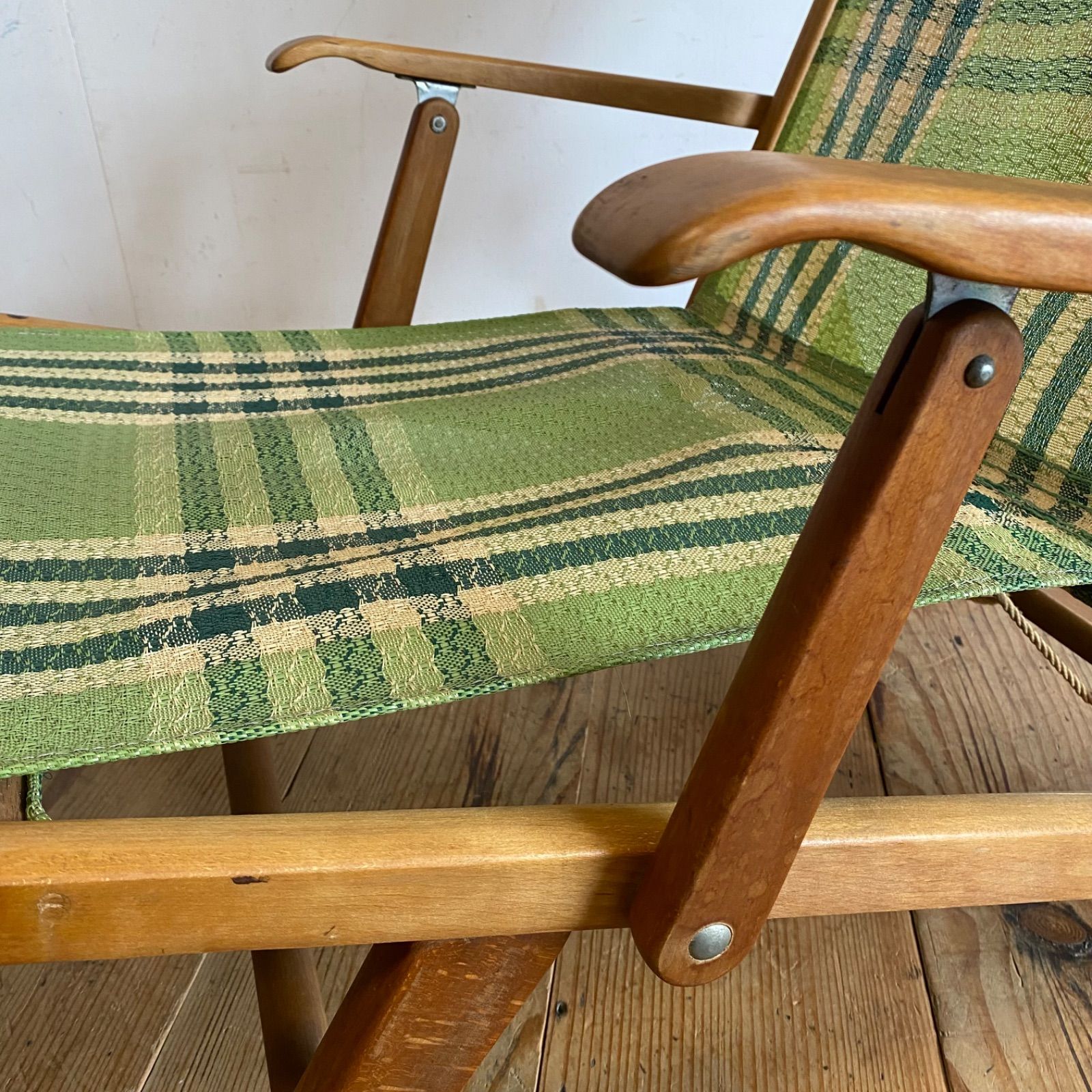 アンティーク 昭和レトロ オールド マルニ ヴィンテージ デッキチェア