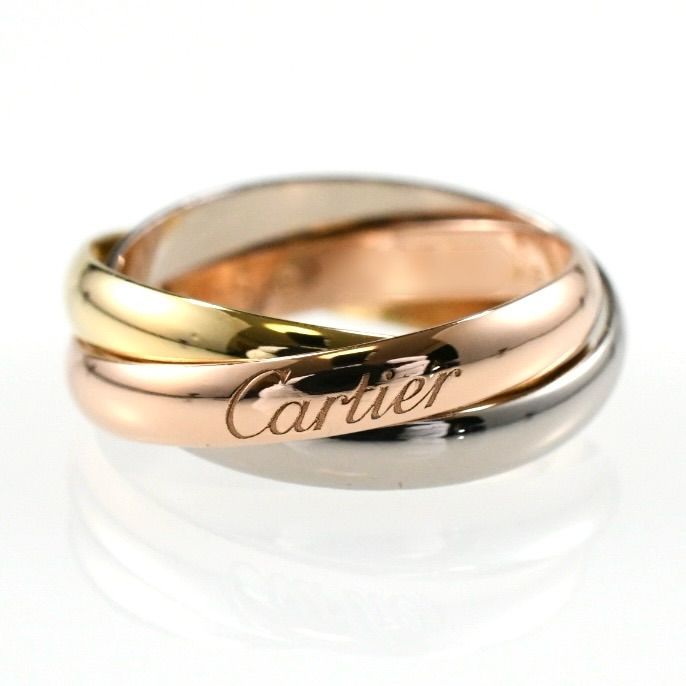 Cartier カルティエ トリニティリング SM 3連リング K18 スリーカラー
