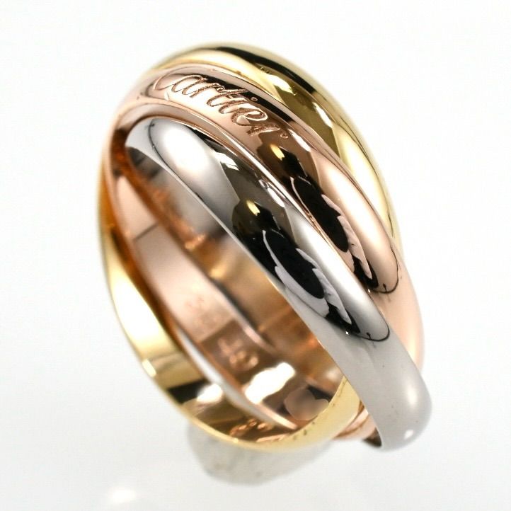 Cartier カルティエ トリニティリング SM 3連リング K18 スリーカラー