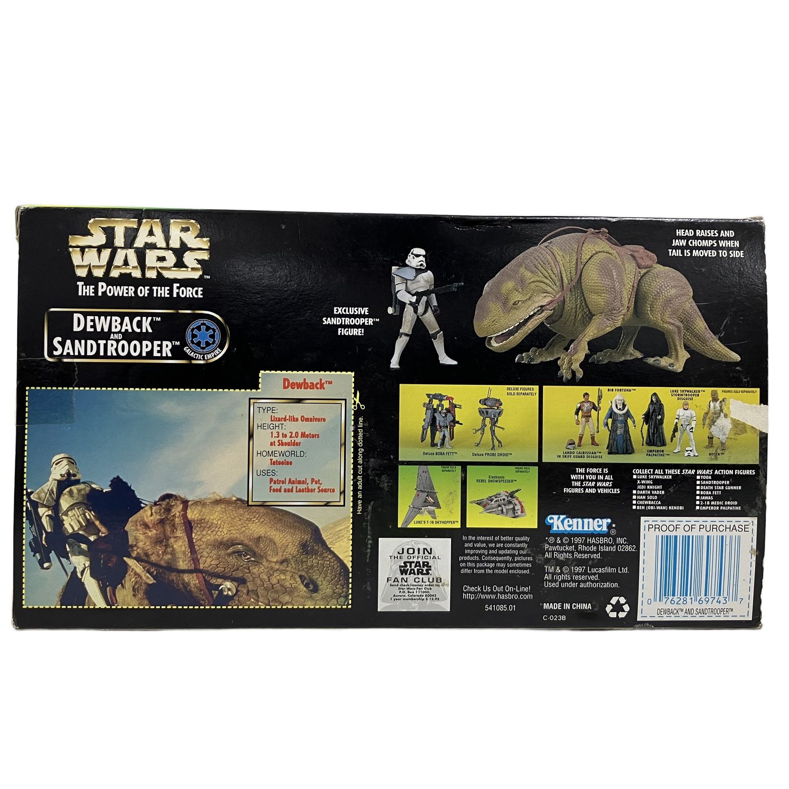 スターウォーズ THE POWER OF THE FORCE DEWBACK SANDTROOPER Kenner
