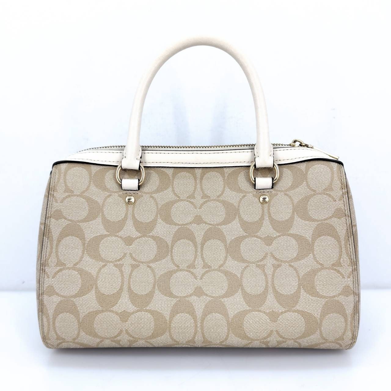05w18538 コーチ COACH シグネチャー ローアン サッチェル ベージュ 