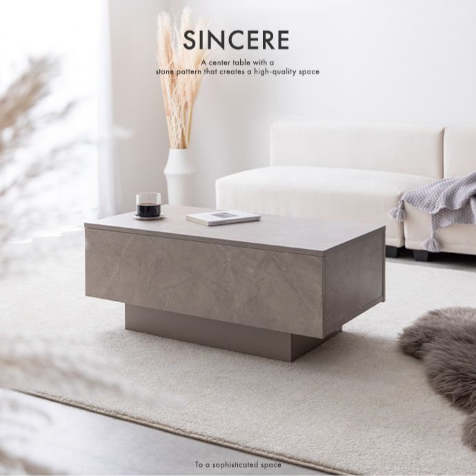 幅85cm】Sincere 引き出し付きセンターテーブル ローテーブル - メルカリ