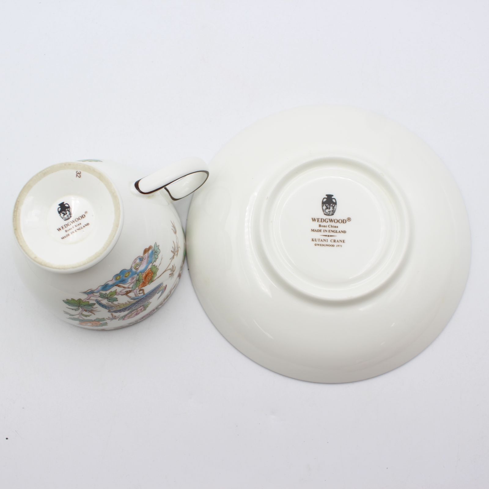 565)【2客セット】WEDGWOOD KUTANI CRANE ウェッジウッド クタニ