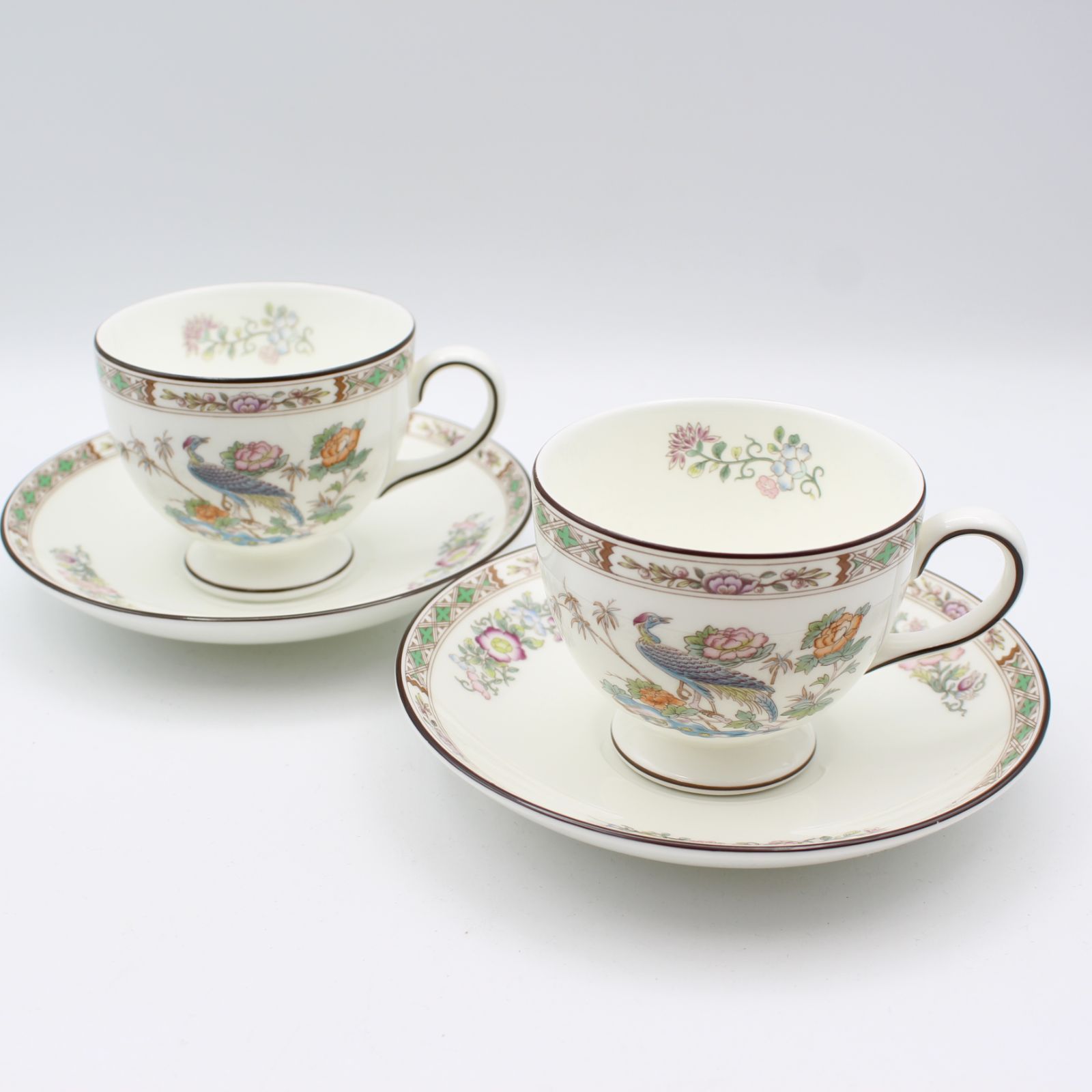 565)【2客セット】WEDGWOOD KUTANI CRANE ウェッジウッド クタニ