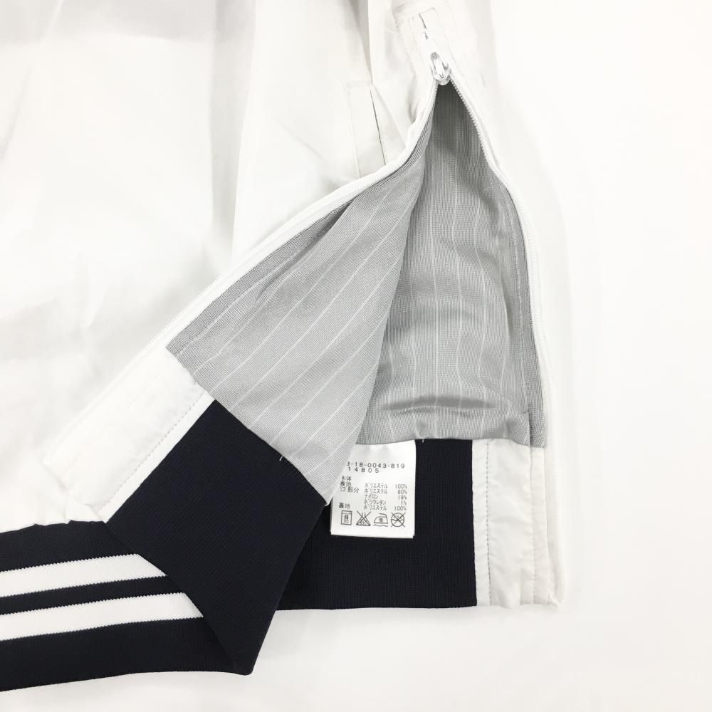 美品】ビームスゴルフ スニード 白×ネイビー ネック・袖口・裾ライン